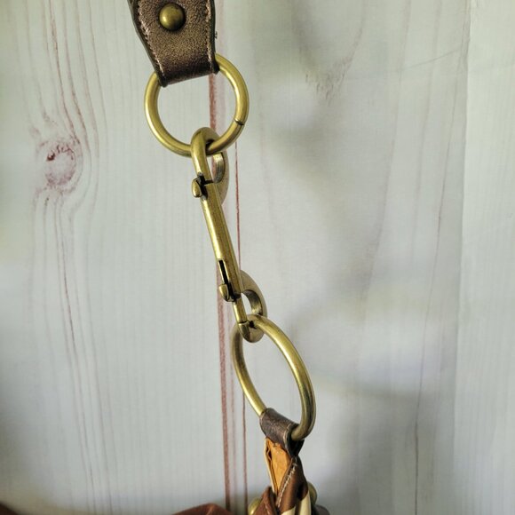 Kathy Van Zeeland Brown Camouflage Shoulder Bag.  Hobo Style camo print purse - Picture 3 of 16